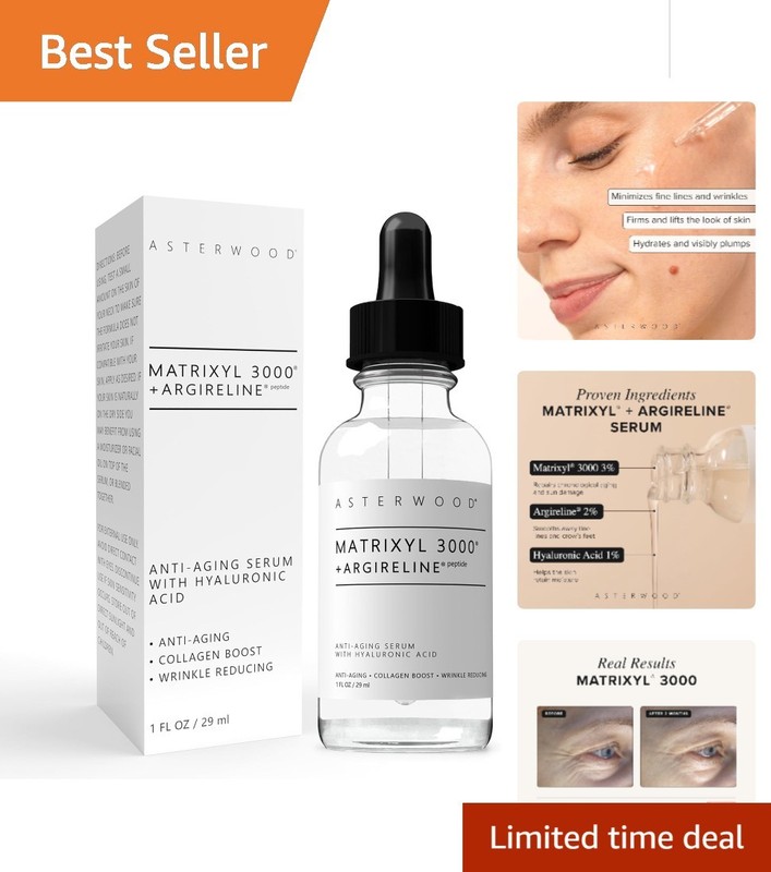 Fragrance-Free Matrixyl 3000 + Argireline Multi-Peptide Facial Serum – 29ml
