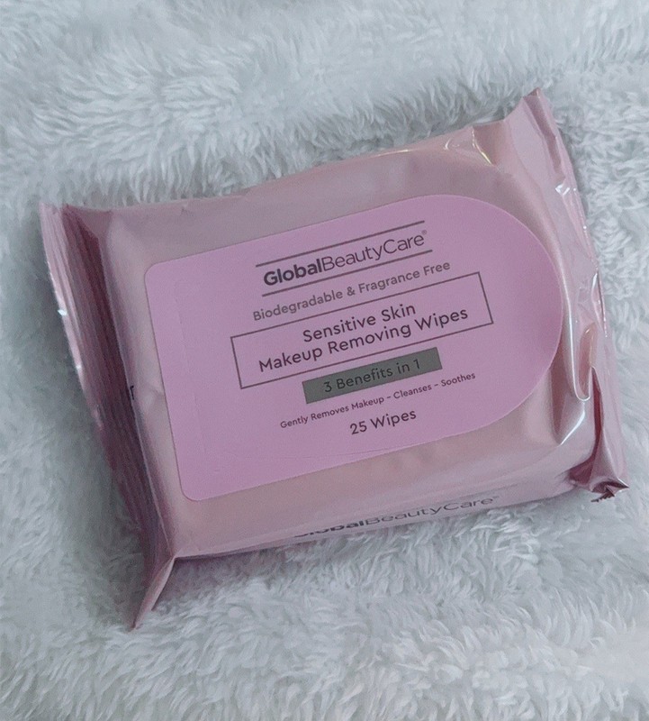 Sensitive Skin Make Up Remover Wipes Soothing 25 Cc. Global Beauty Care NIP