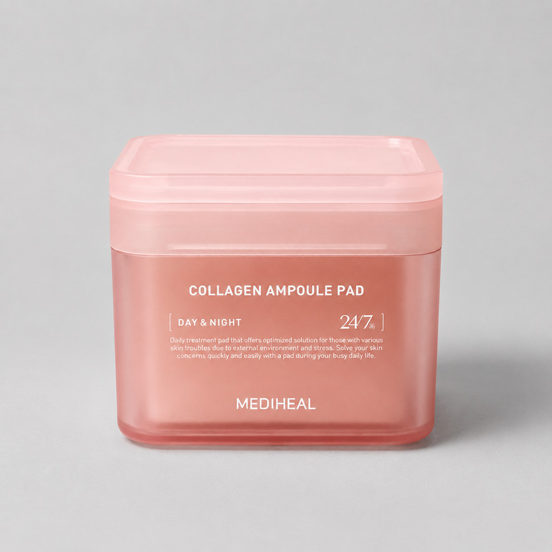 Mediheal Collagen Ampoule Pad 100 Pads Hydrating Firming K-Beauty