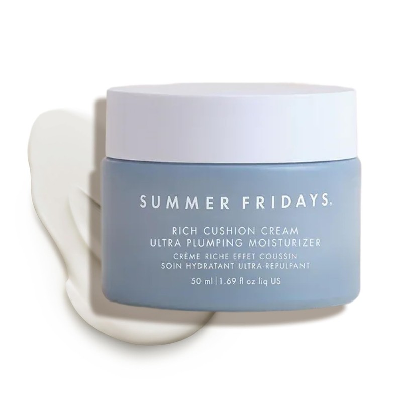 Summer Fridays Rich Cushion Face Cream Ultra Plumping Barrier Repair Cream +…