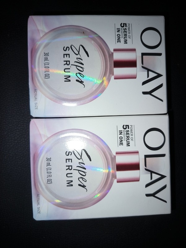 TWO PACK OLAY SUPER SERUM 5 Serums In One 2oz Total. Sealed