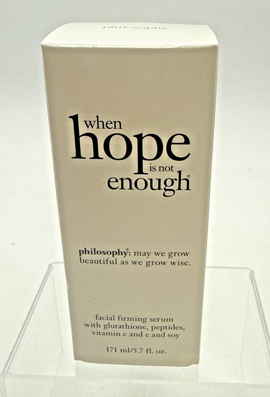 Philosophy When Hope is Not Enough Facial Firming Serum 5.7 oz. Brand NEW IN BOX