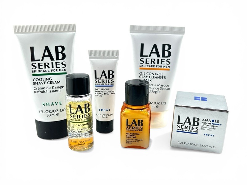 Lab Series Men’s Skincare Set Lifting Cream Shave Essentials Sample Travel Size