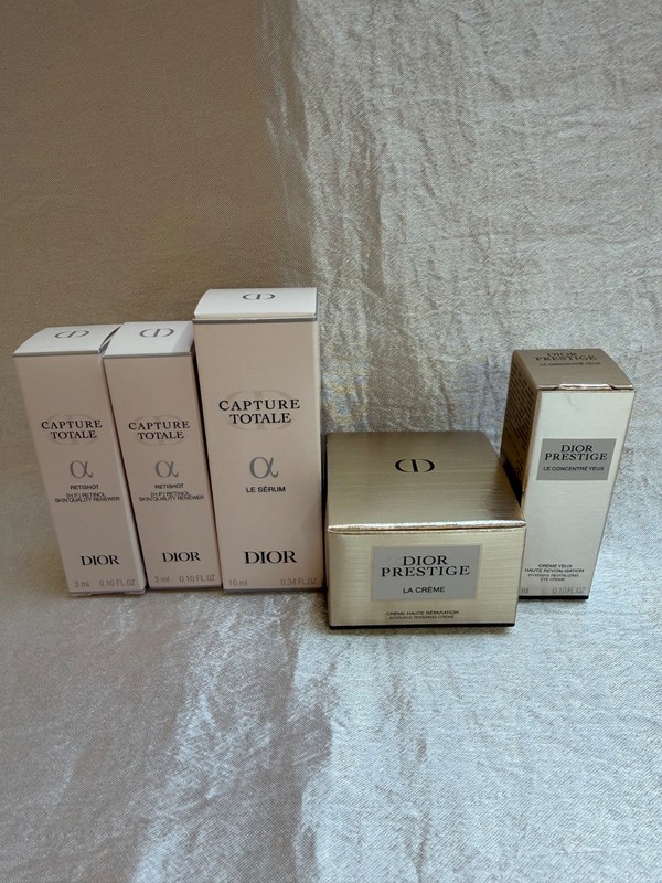 DIOR CAPTURE TOTALE/PRESTIGE SAMPLE SET SERUM, RETINOL, EYE SERUM, LA CRÈME