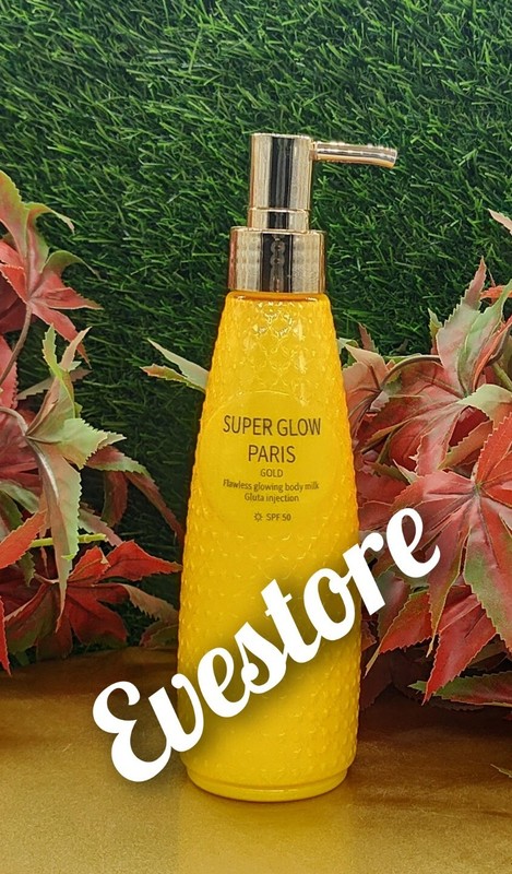 X 1 Bottle Super-glow Paris GOLD. flawless Glow Body Lotion 300ml x1👌