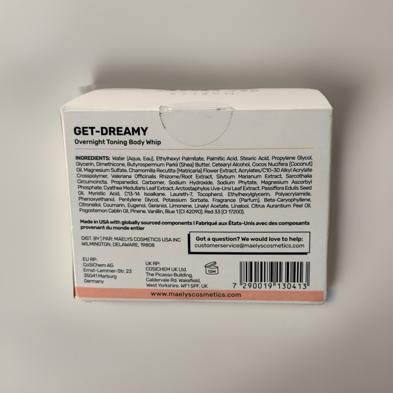 MAELYS GET-DREAMY Overnight Body Whip 6.8oz/200ml Brand New Comes with Box- gallery