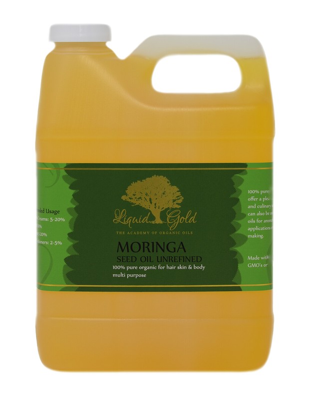 32 oz UNREFINED MORINGA OIL 100%PURE ORGANIC COLD PRESSED ALL NATURAL ANTI-AGING