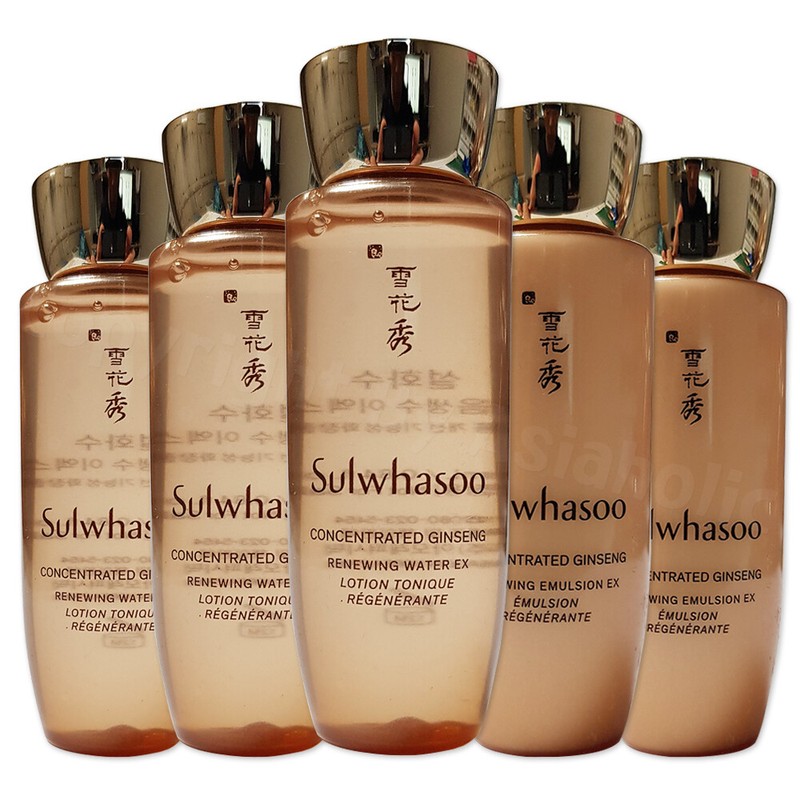 Sulwhasoo Concentrated Ginseng Renewing 25ml Water EX + Emulsion EX (2pcs~20pcs)