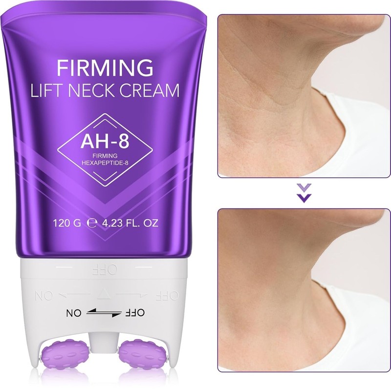 AH-8 Firming Neck Cream with Unique Roller Design for Youthful Skin - 4.23 Oz gallery
