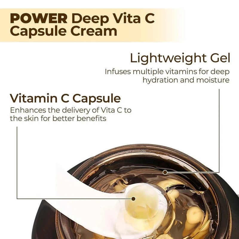 MEDICUBE Deep Vita C Capsule Cream 55g | Brightening Vitamin C Moisturizer gallery