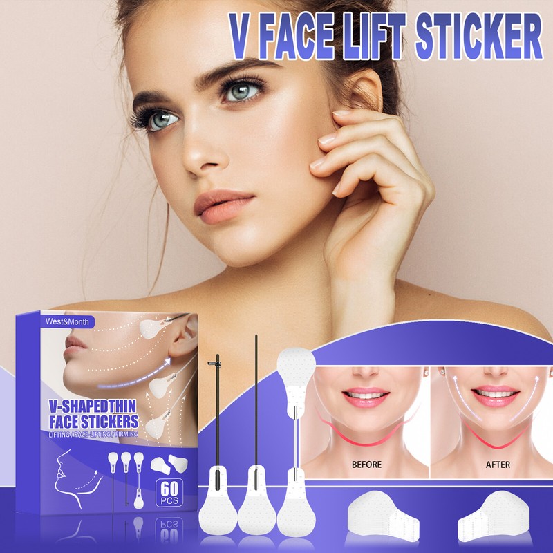 60/120 Invisible Thin Face Lift Tape Stickers V-Line Instant Chin Wrinkle Remove gallery