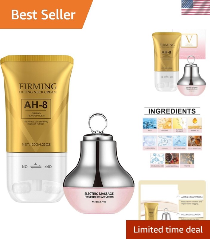 Complete Care Bundle: AH-8 Neck and Eye Cream with Electric Massage Feature