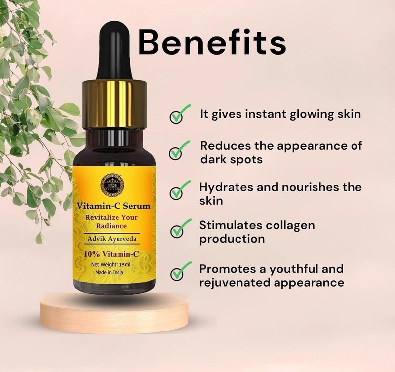 Advik Ayurveda Vitamin C Serum All Skin Types 15ml gallery