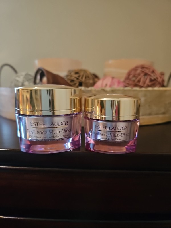 2 Estee Lauder ResilienceMulti-EffectTri-Peptide Face and Neck & Eye Crème Set
