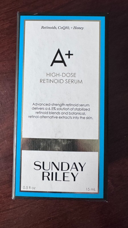Sunday Riley A+ HIGH DOSE RETINOID SERUM Large Travel Size 0.5 oz/15 ml NEW