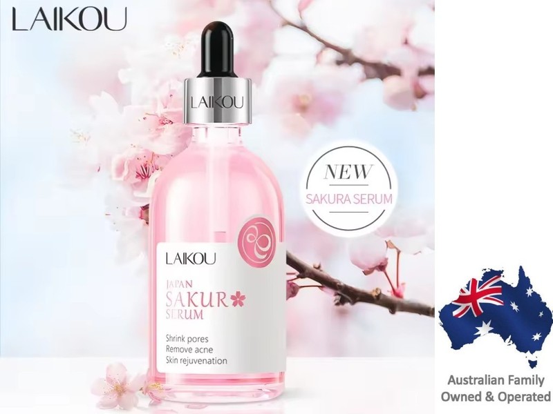 LAIKOU Cherry Blossom Serum Deep Hydrating Anti-Aging Brighten Skin Tone Serum
