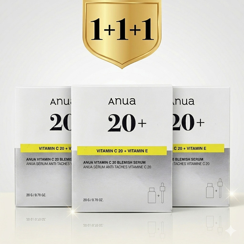 ANUA Vitamin C 20 Serum 1+1+1 DarkSpot Blemish care K-Beauty FREE Int’l Shipping