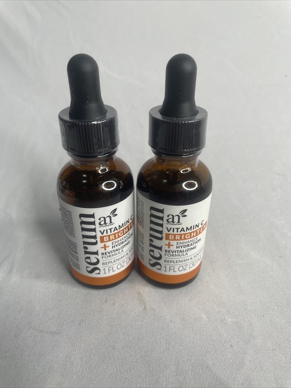 Lot of 2 artnaturals Vitamin C Brighten Revitalizing Formula Serum 1 fl. oz.