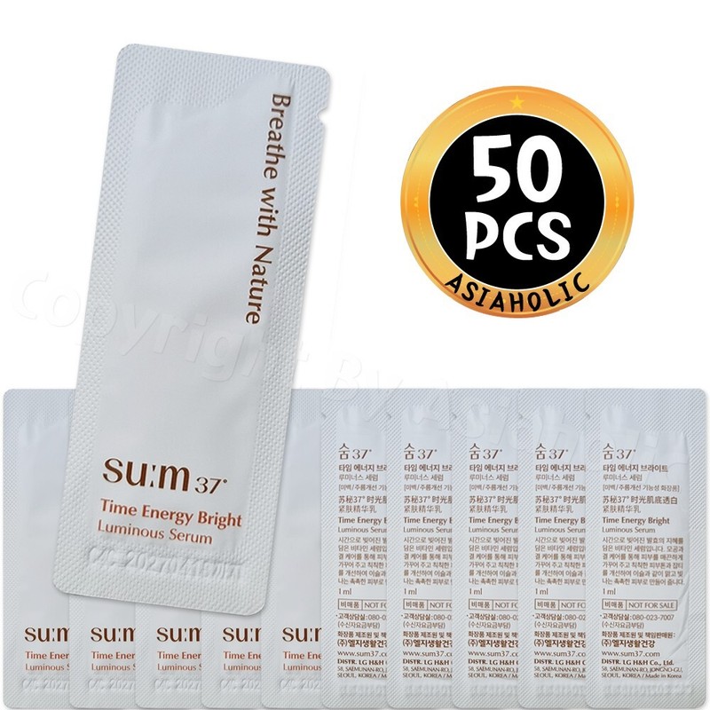 SU:M37 Time Energy Bright Luminous Serum 1ml x 50pcs (50ml) Sample Sum37 Newest